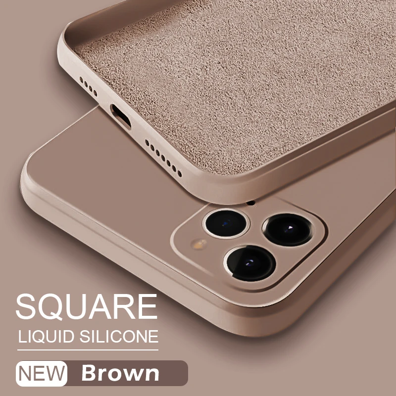 ASTUBIA Official Square Liquid Silicone Case For iPhone 11 12 13 Pro Max Mini XS MAX XR X XS 7 8 PLUS SE 2020 Protector Cover