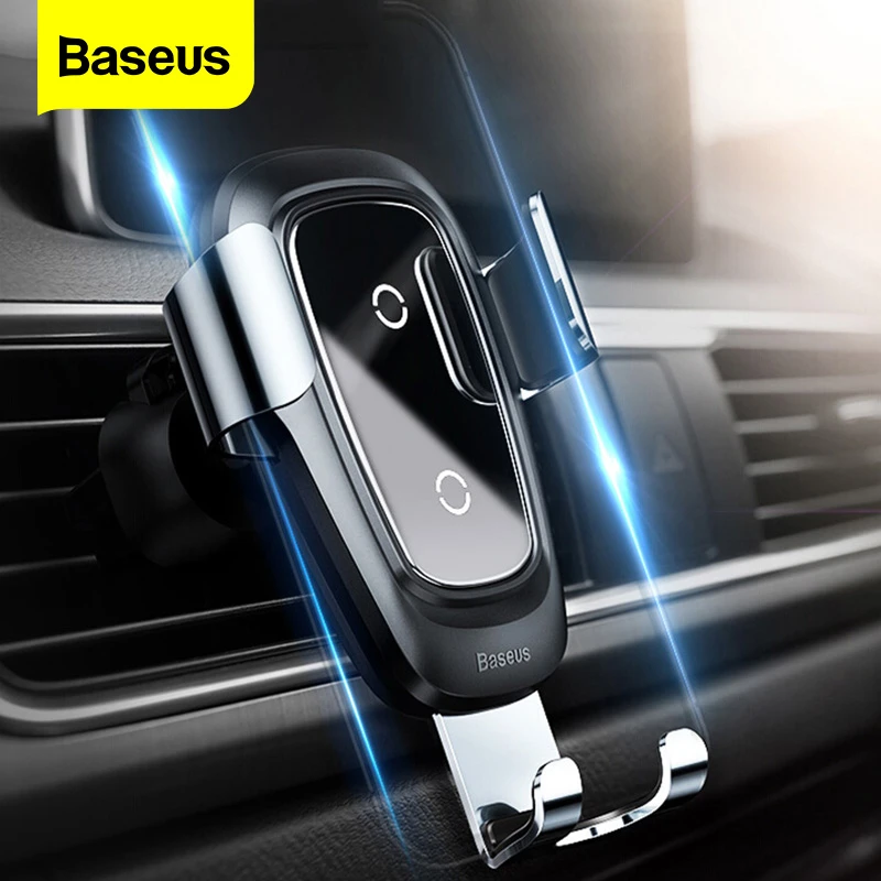 Baseus Qi Wireless Car Charger For iPhone 11 Pro Xs Max X 10w Fast Car Wireless Charging Holder For Xiaomi Mi 9 Samsung S10 S9