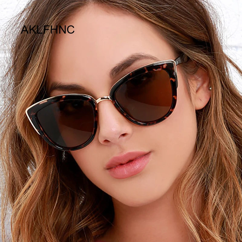 2019 Sexy Cat Eye Sunglasses Women Luxury Brand Designer Vintage Gradient Glasses Retro Sun Glasses Female Fashion Eyewear