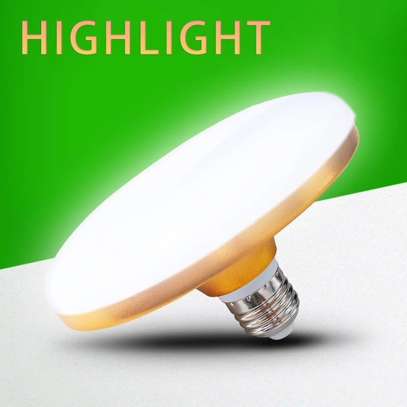 E27 Power LED Lamp Light bulb 110-220V 18w 36W 50W 70W UFO  Lampada Ampoule Light Energy Saving LED Lamp For Kitchen IndoorLight