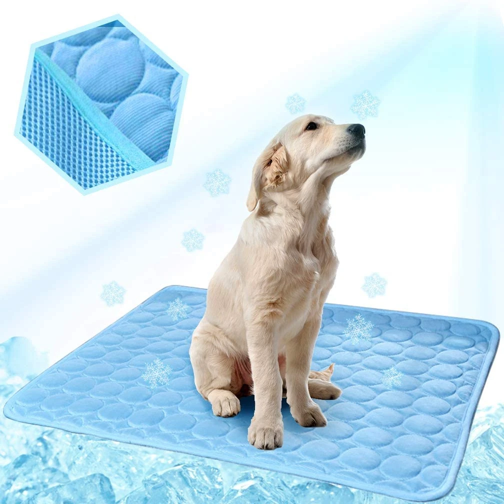 Summer Self Cooling Mat for Dogs Cats Dog Cooling Mat Breathable Pet Crate Pad Portable Washable Pet Cooling Blanket