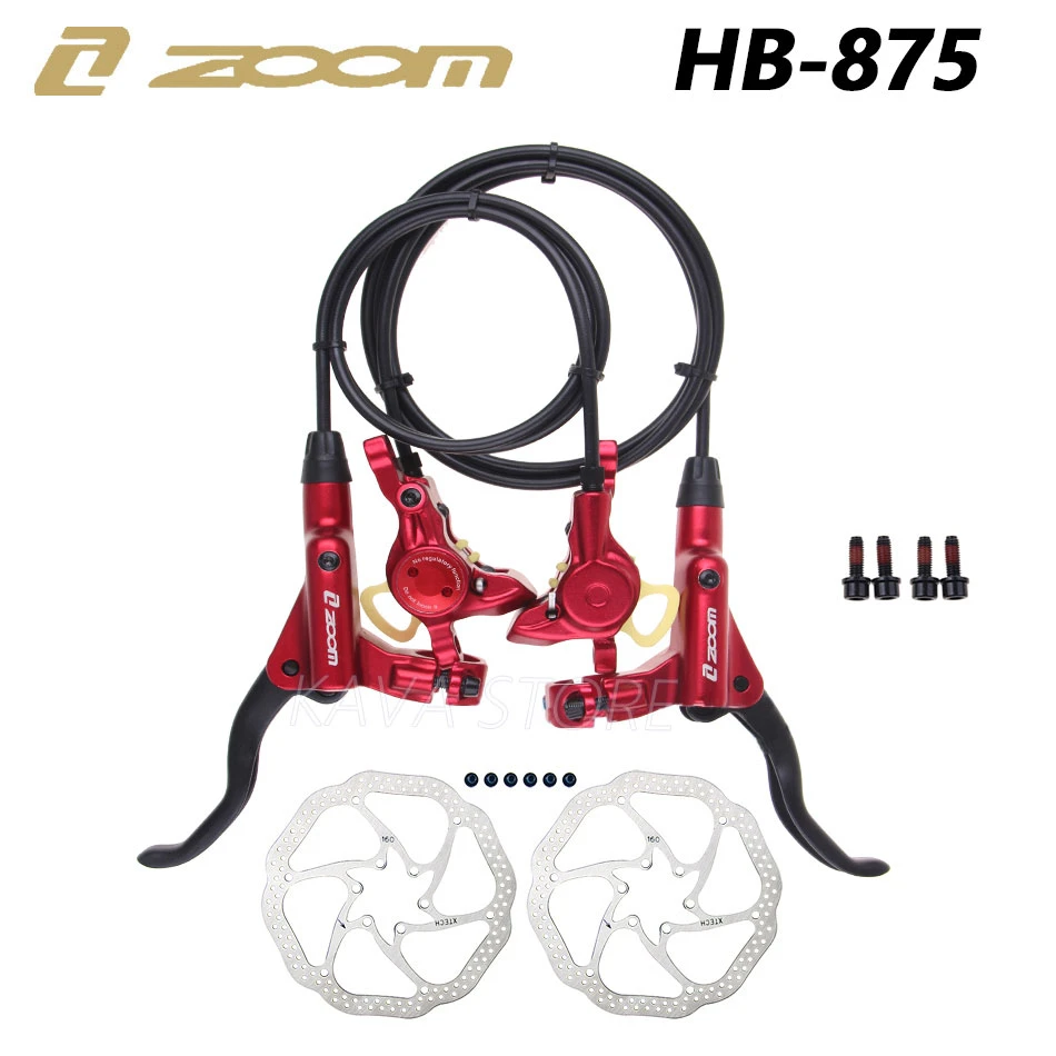 ZOOM HB-875 MTB Bike Hydraulic Brakes C-PRO Mountain Bicycle 800mm/1400/1500mm MT315 MT200 M615 M447 Oil Pressure Disc Brakes