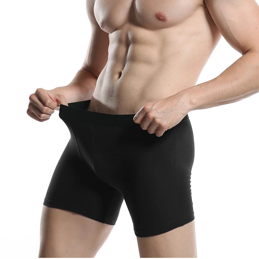 Boxershorts Male Underpants Men Boxers Long Panties Underwear Modal Loose Under Wear Plus Size boxer homme