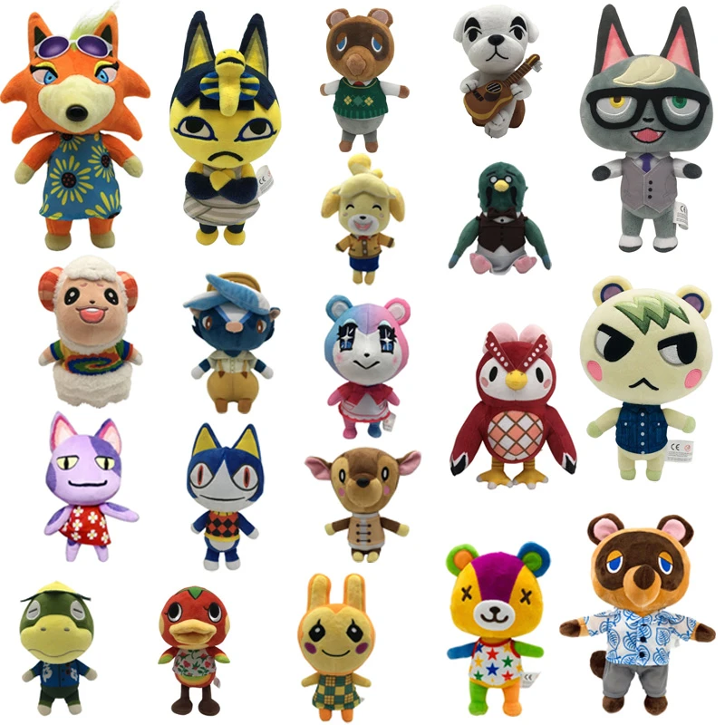 20-28cm Animal Crossing Plush Stuffed Toys Cute Celeste Stitches KK Tom Judy Isabelle Plush Soft Toy Doll Gift for Children Kids