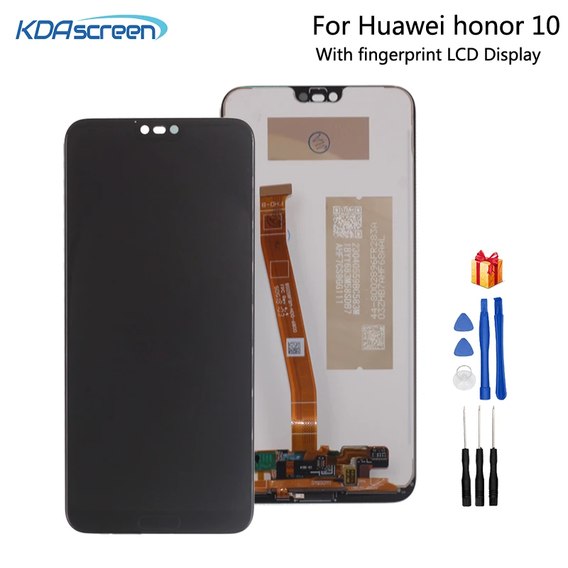 Original For Huawei Honor 10 Col-L29 LCD Display Touch Screen With Fingerprint For Huawei Honor 10 Screen Display LCD