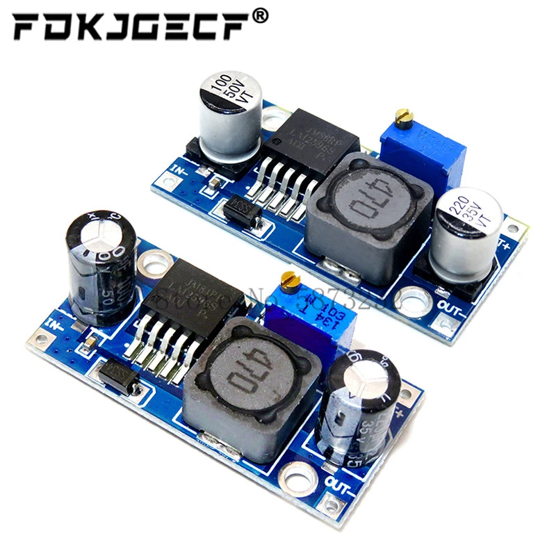 LM2596 DC-DC Step Down Converter Module 3A adjustable step down module LM2596S-ADJ voltage regulator 24V 12V 5V 3V LM2596S