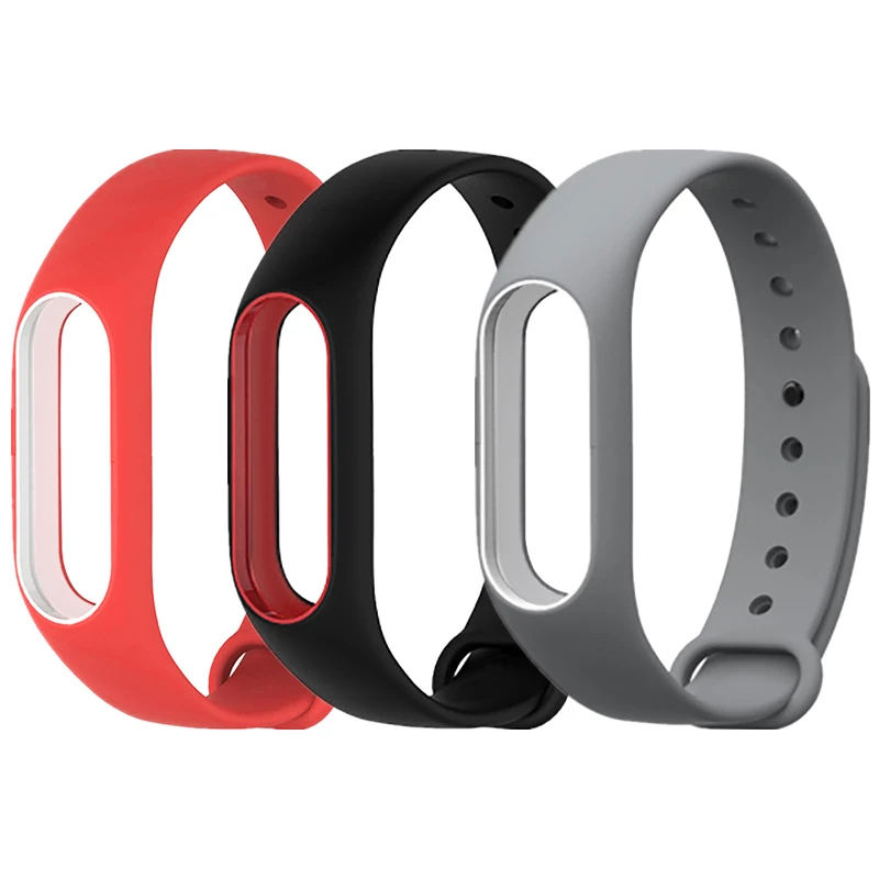 For mi band 4 3 2 Strap Bracelet Accessories Pulseira Miband Replacement Sport Silicone Wriststrap for Xiaomi Mi Band 2 Strap