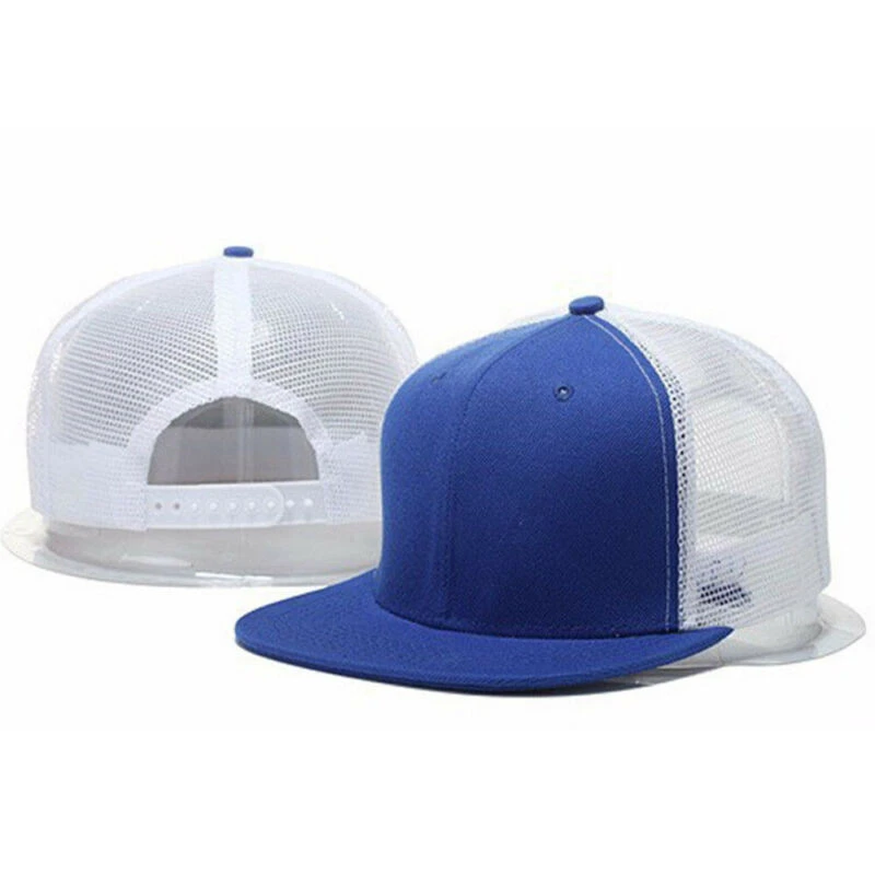 New trendy Adjustable Snapback Trucker Baseball Cap Hat Men Unisex Mesh Visor Flat Hat  Outdoor Sun Hat Adjustable Hats Caps Men