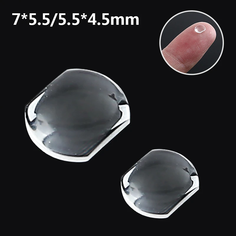 Shellhard 1pc Sapphire Bubble Magnifier Lens Suitable For Date Window High Transparency Watch Crystal Glass 7.0x5.5mm/5.5x4.5mm