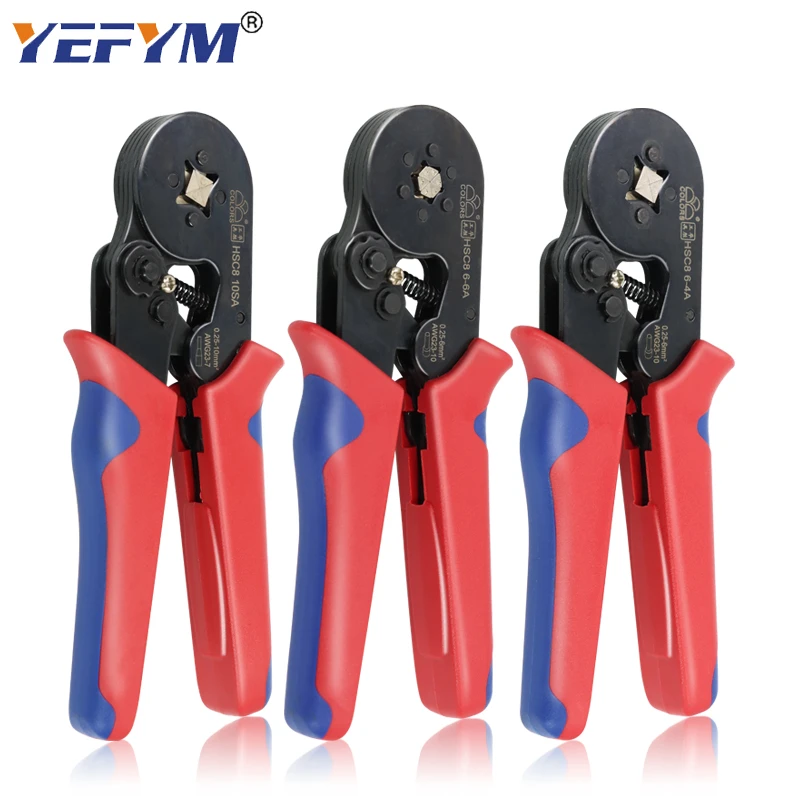 Ferrule Crimping Tool pliers sets HSC8 10SA/6-4A/6-6A with Wire Terminals Crimping Connectors Wire End Ferrules mini hand tools