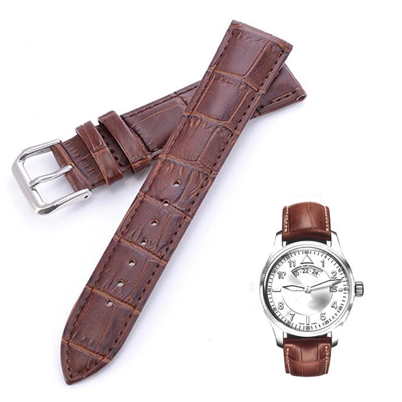 Watch Band Genuine Leather Straps Watchbands Universal Women Men Cowhide Strap Belt12mm 18mm 20mm 22mm Watch Accessories