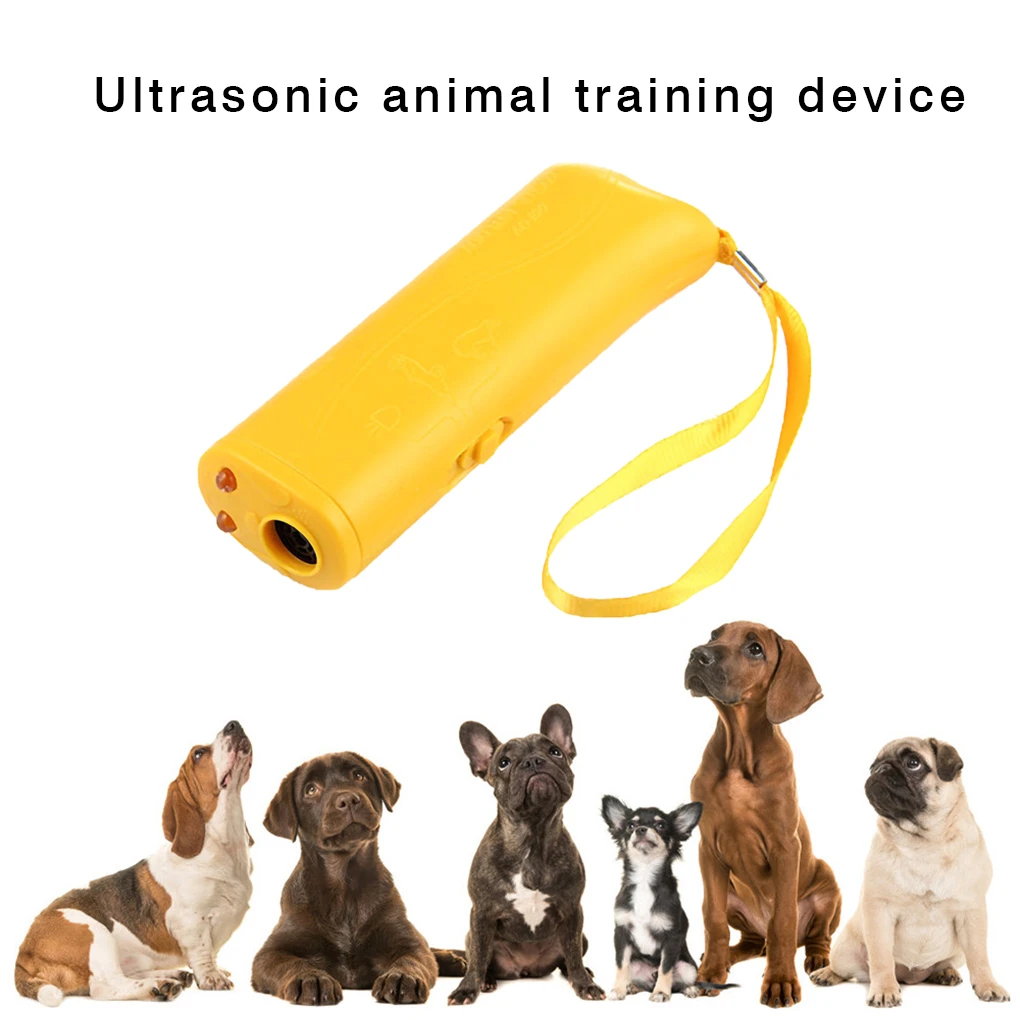Pet Dog Repeller Anti Barking Stop Bark Training Device Trainer LED Ultrasonic 3 in 1 Anti Barking Ultrasonic