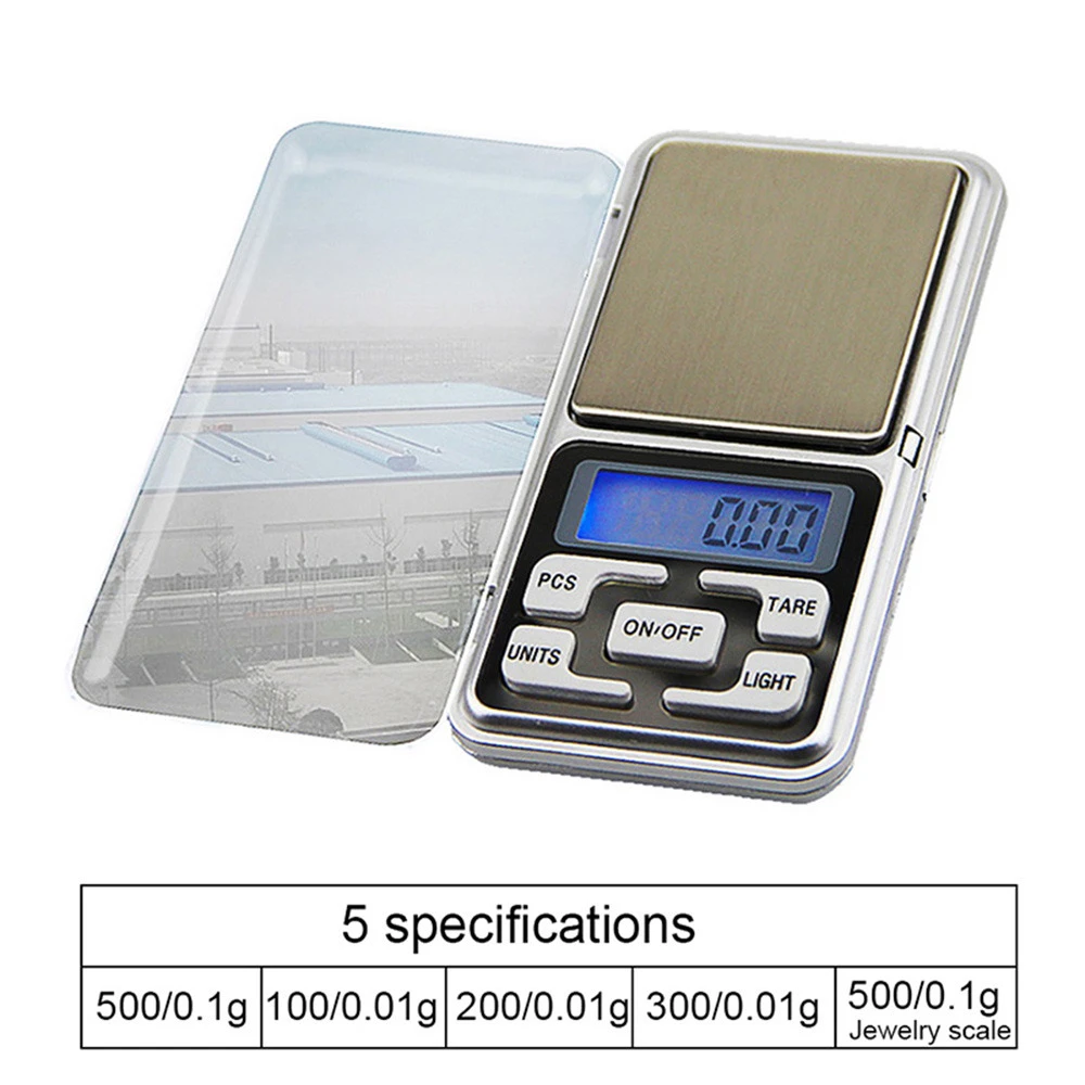 High Precision Digital Kitchen Scale With LCD Backlight Display Portable Electronic Digital Kitchen Scales 200/500g X 0.01g