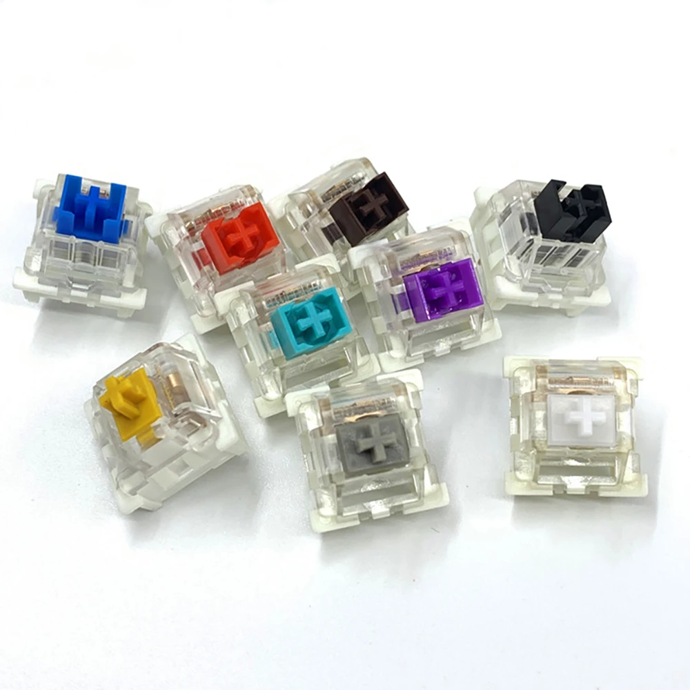 Outemu Switches for Mechanical Keyboard Black Blue Brown Red Purple Green Golden Silver  Silent Clear Gray Axis Gaming PC
