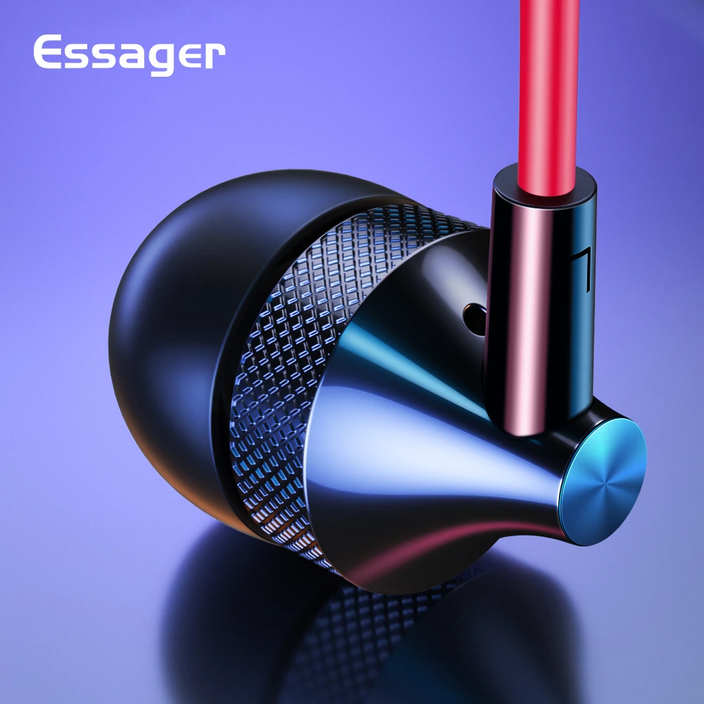 Essager Wired Headphone Earphone With Microphone 3.5mm Jack For iPhone 6 Xiaomi mi Huawei Phone In-Ear Earbuds Headset Ear Buds