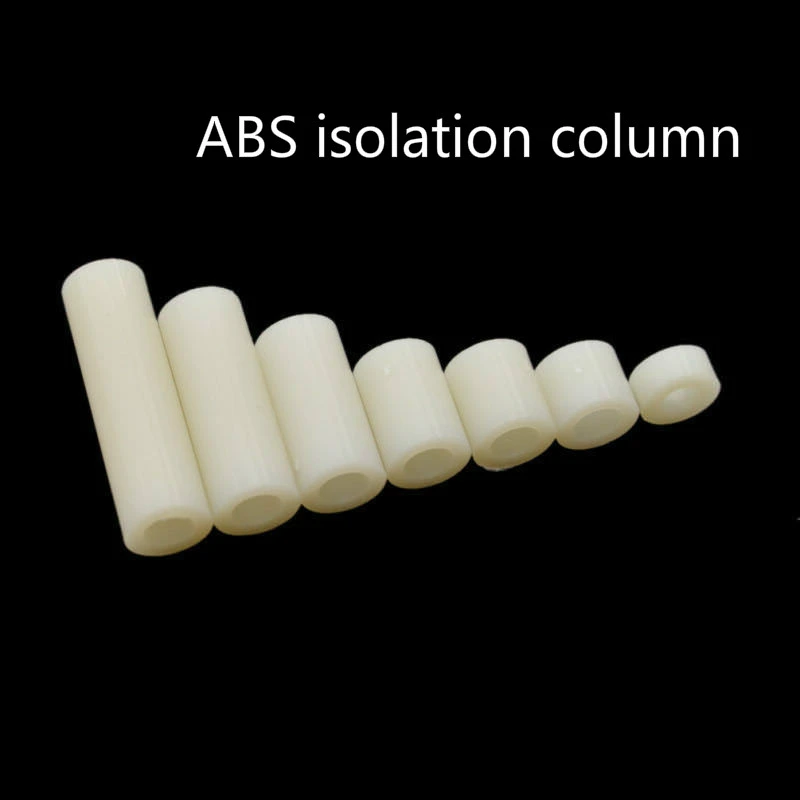 50PCS M3-M8 Insulated Column Plastic Sleeve ABS Cushion High Column Washer Pillar Spacer Nelon Tube Isolation Washer,Pipe