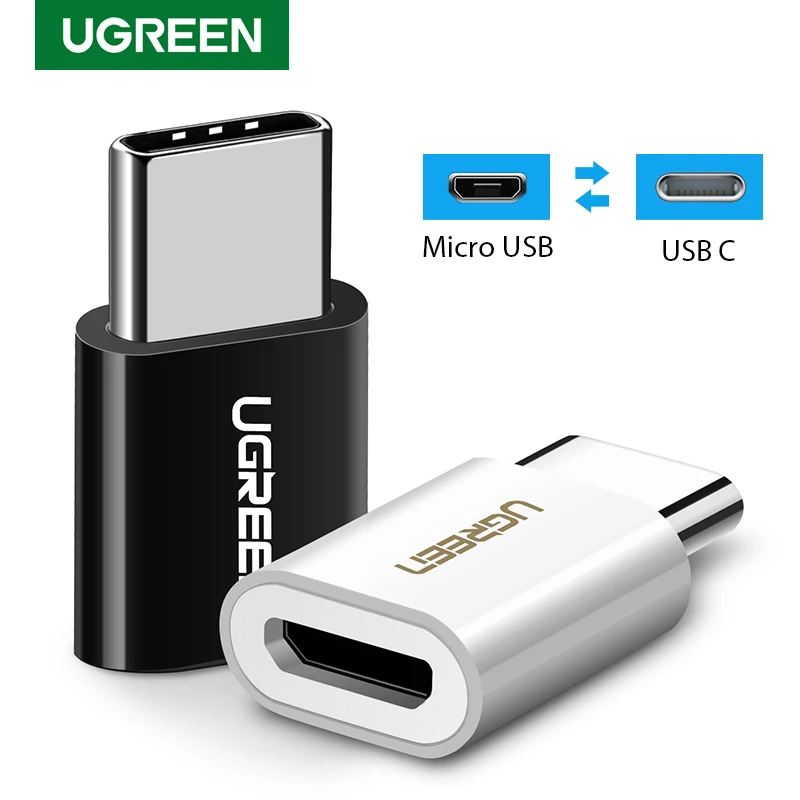 Ugreen USB Type C OTG Adapter Micro USB to Type-C Adapter Charging Cable Converter for Xiaomi mi 9 Huawei P30 USB C OTG Adapter
