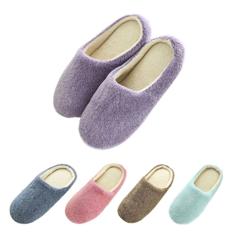 Women Winter Warm Ful Slippers Women Slippers Cotton Sheep Lovers Home Slippers Indoor House Shoes Woman 37-43