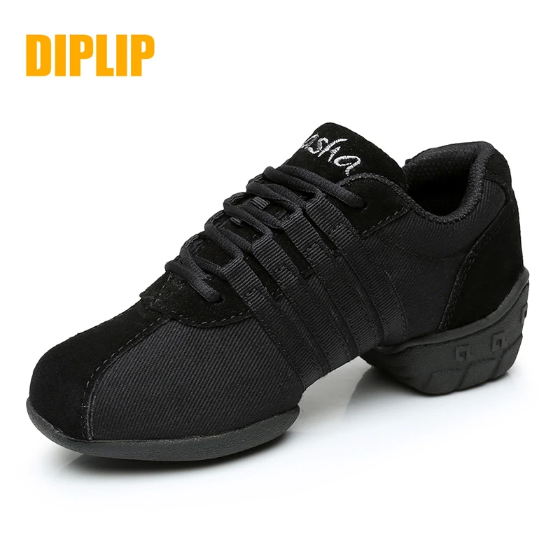 DIPLIP new modern dance shoes soft bottom jazz shoes sports dance shoes breathable outdoor women's shoes size 34-45