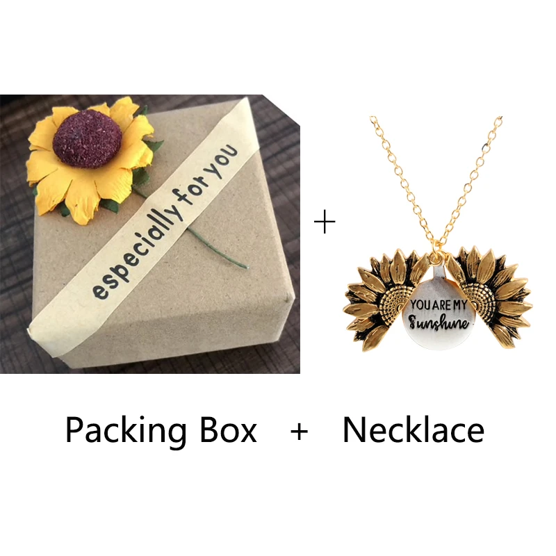 Vintage Sunflower Long Pendant Necklace Bohemia Long Chain Glod Carve Letter Open Double-layer Jewelry Women Wedding Necklace
