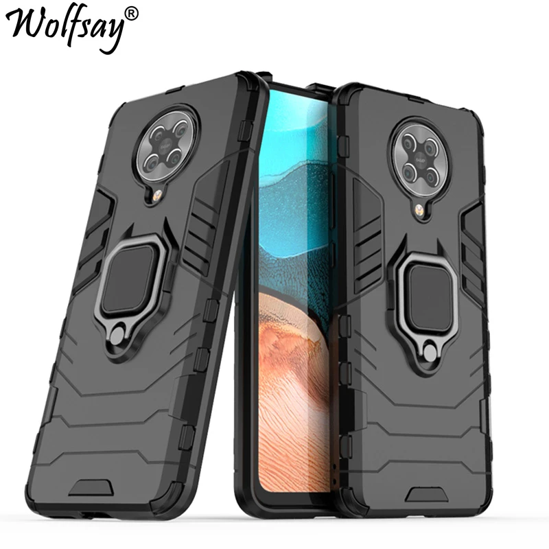 For Xiaomi Poco F2 Pro Case Armor Magnetic Suction Stand Full Cover For Xiaomi Poco X3 Pro Cover Goyar Case For Poco F3 M3 Case