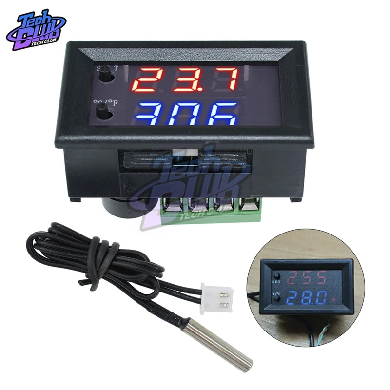 DC 12V Digital Thermostat Temperature Controller Regulator Thermoregulator Incubator NTC Sensor W1209WK W1209 Switch Module