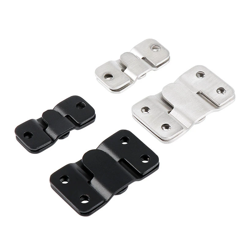 4pcs Stainless steel wall Hook picture frame keyhole hanger Z Clip Sofa bed Interlocking Flush Mount Bracket furniture connector