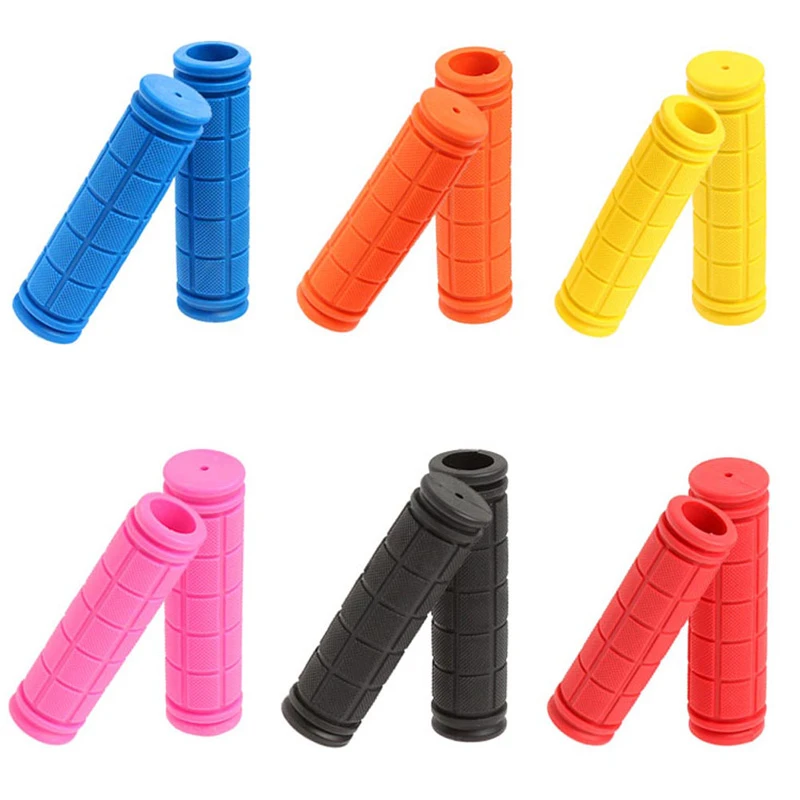 2pcs 12cm Rubber Bike Handlebar Grips Cover BMX MTB Mountain Bicycle Handle Anti-skid Bicycles Bar Grips Fixed Gear Bicycle Part