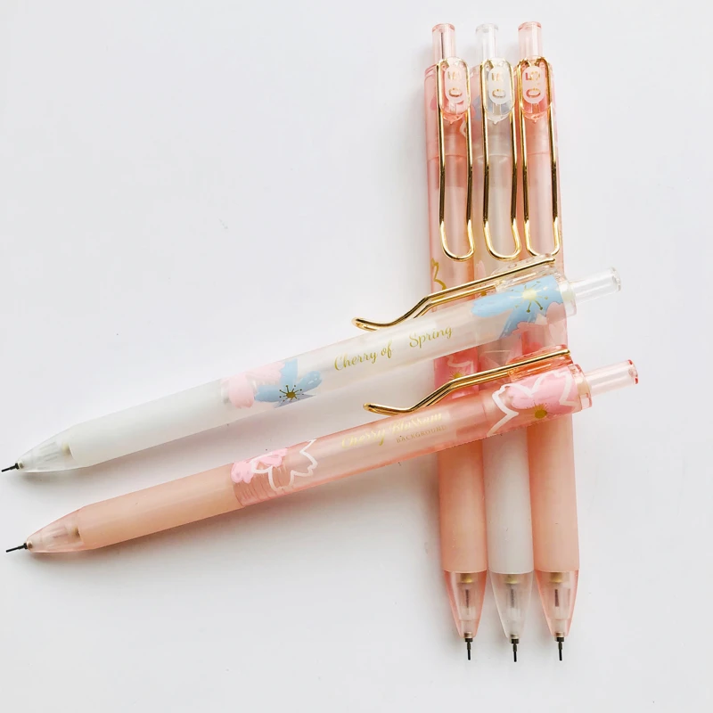 1PC High Quality Pink Sakura Spring Blossom Mechanical Pencil 0.5mm