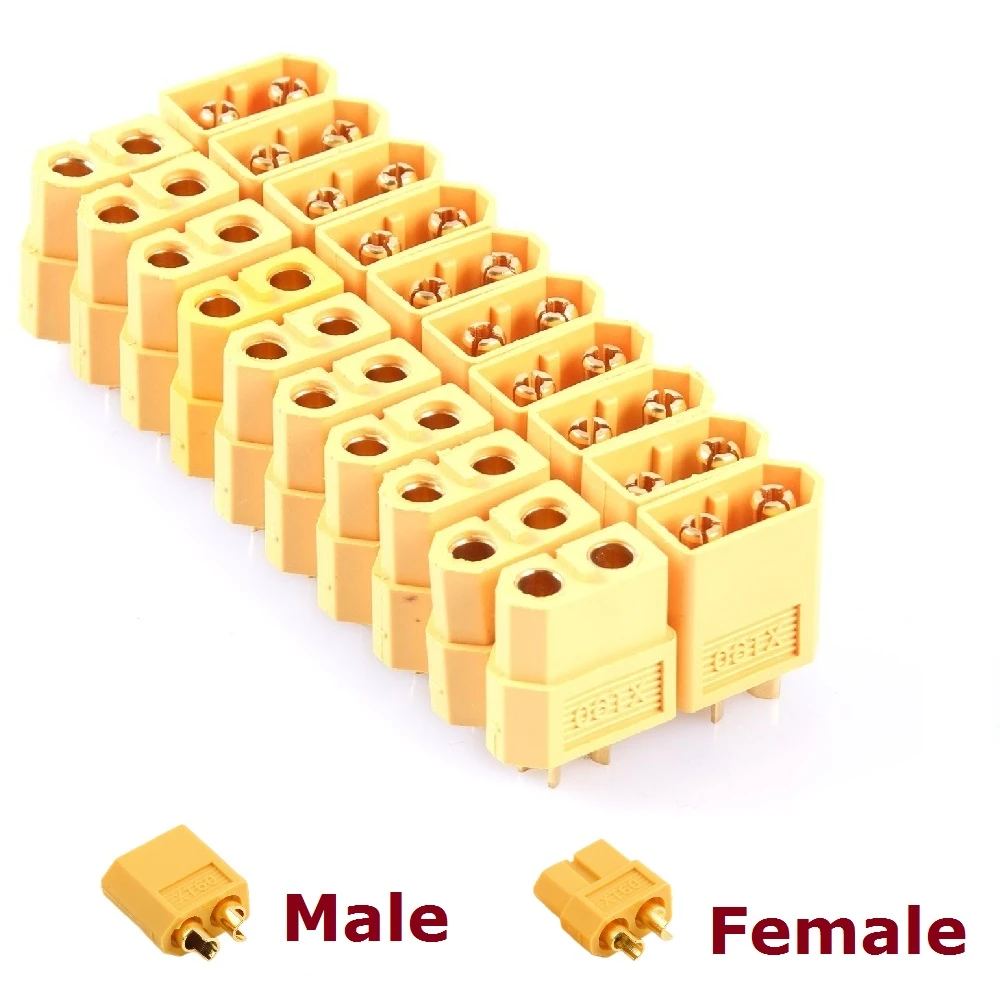 10pcs XT60 XT-60 Male Female XT30 XT90 T-Plug EC3 EC5 EC8Bullet Connectors Plugs For RC Lipo Battery