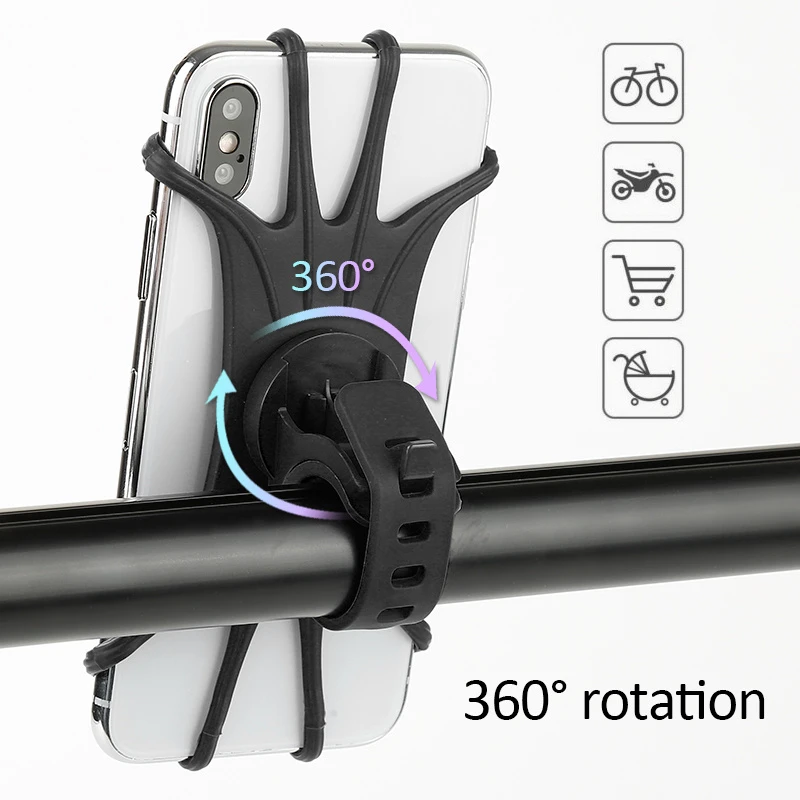 Bicycle Phone Holder for IPhone 11 Samsung Xiaomi Universal Motorcycle Mobile Phone Holder Bike Handlebar Stand Bracket TSBJ1