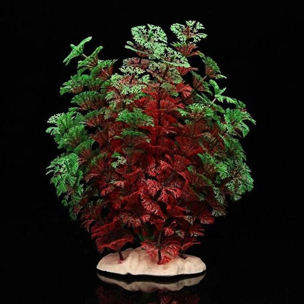 Vivid Artificial Aquarium Fish Tank Plastic Fake Plant Grass Decoration Ornament Pet Products Decor Supplies