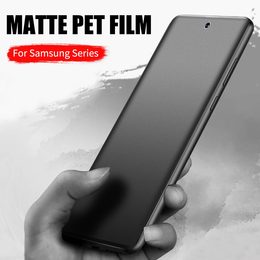 Full Curved Matte Hydrogel Film For Samsung Galaxy S20 S21 Ultra S20 S10 S9 S8 Note 20 10 9 8 Plus Screen Protector