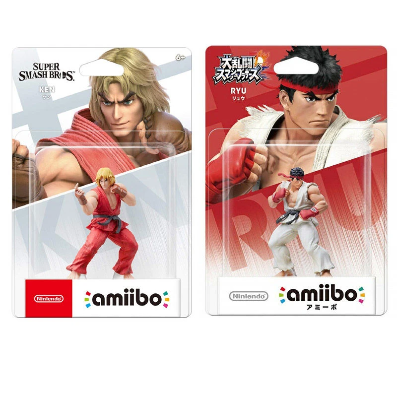 Nintendo Amiibo Ken Fighters Ryu Streets Figure NFC Super Smash Bros. Series