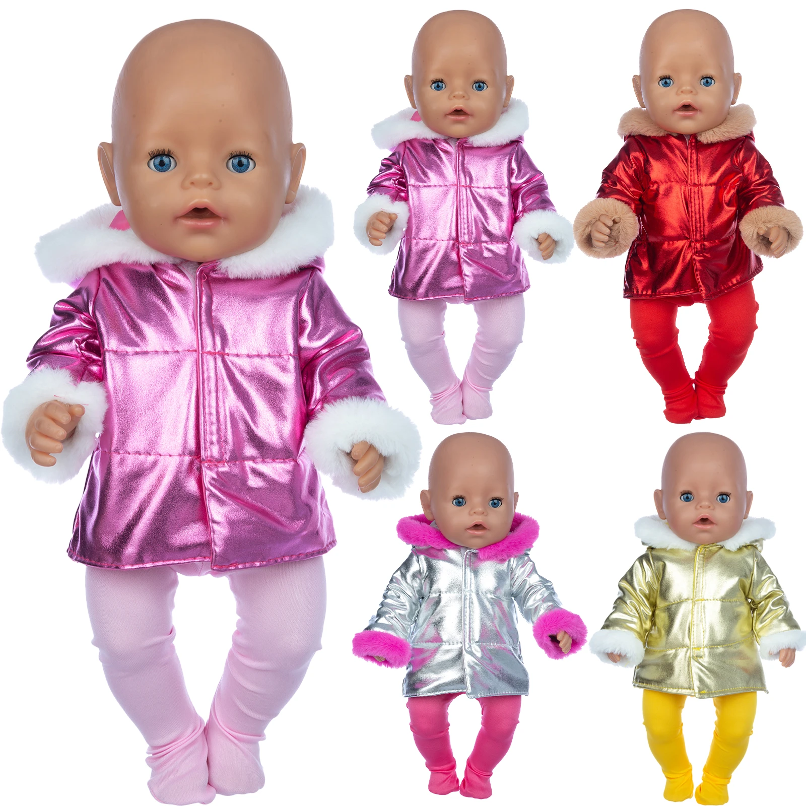 2020 New Down jacket + leggings Doll Clothes Fit For 18inch/43cm born baby Doll clothes reborn Doll Accessories