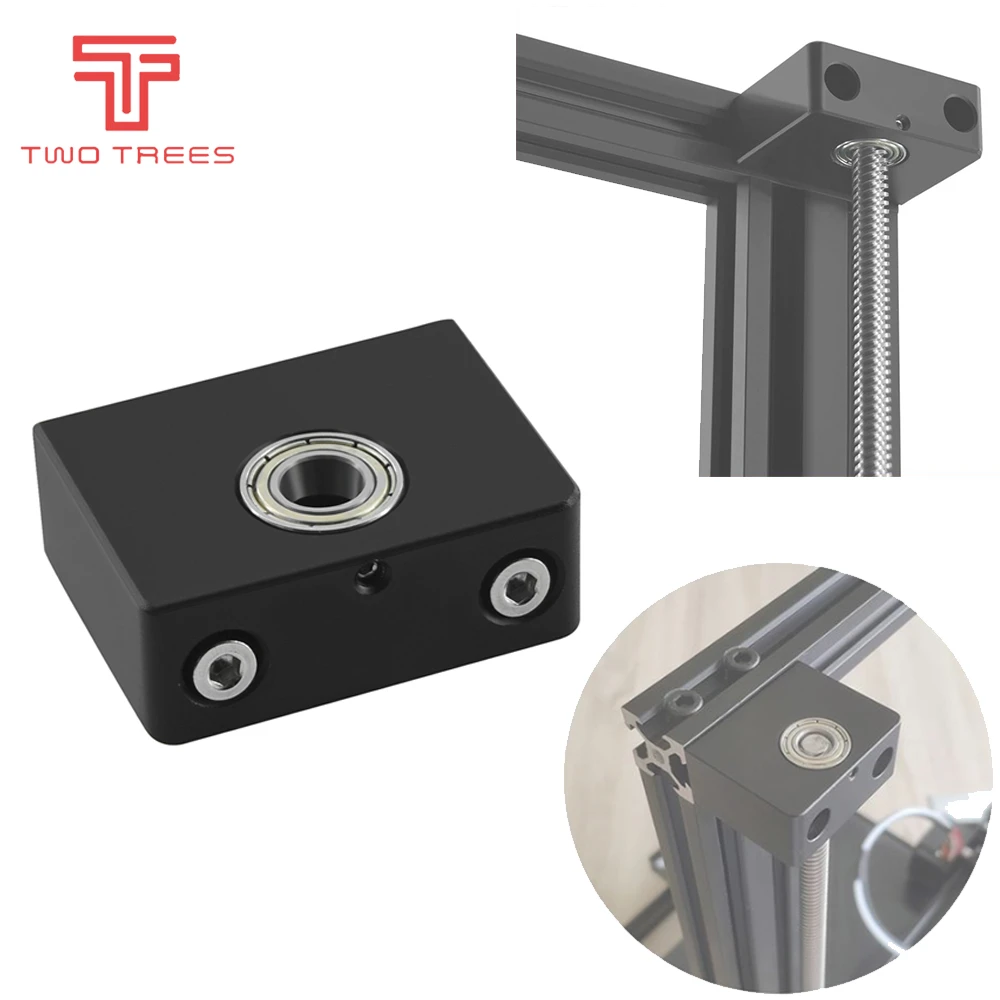 3D Printer Parts Aluminum Z-Axis Leadscrew Top Mount For Tornado CR10 Creality ENDER 3  Metal Z-Rod Bearing Holder BLUER