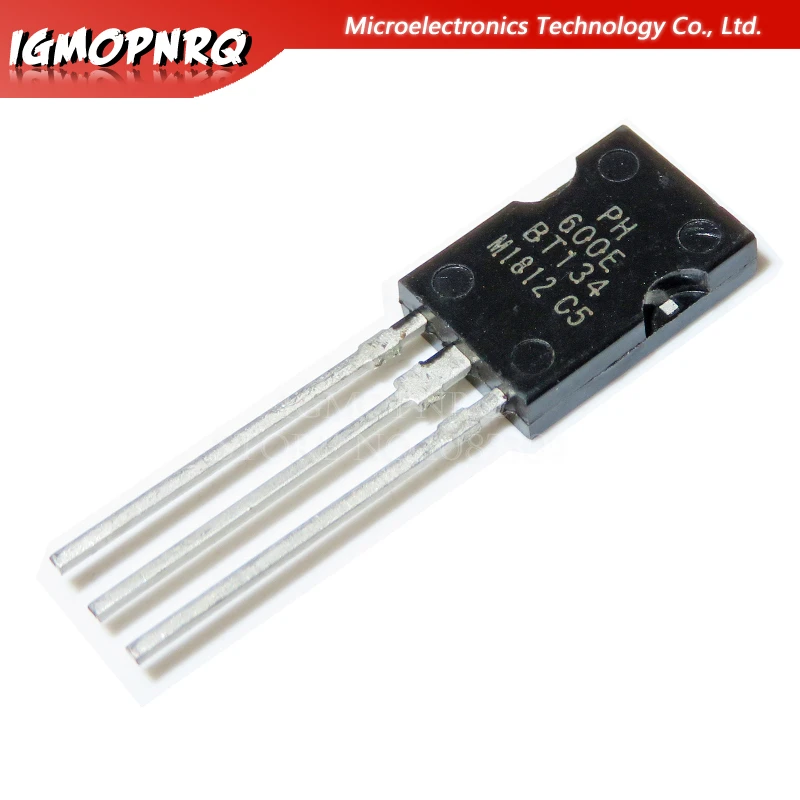 10pcs free shipping BT134-600E BT134 BT134-600  600V 4A Triacs RAIL TRIAC SOT-82 new original