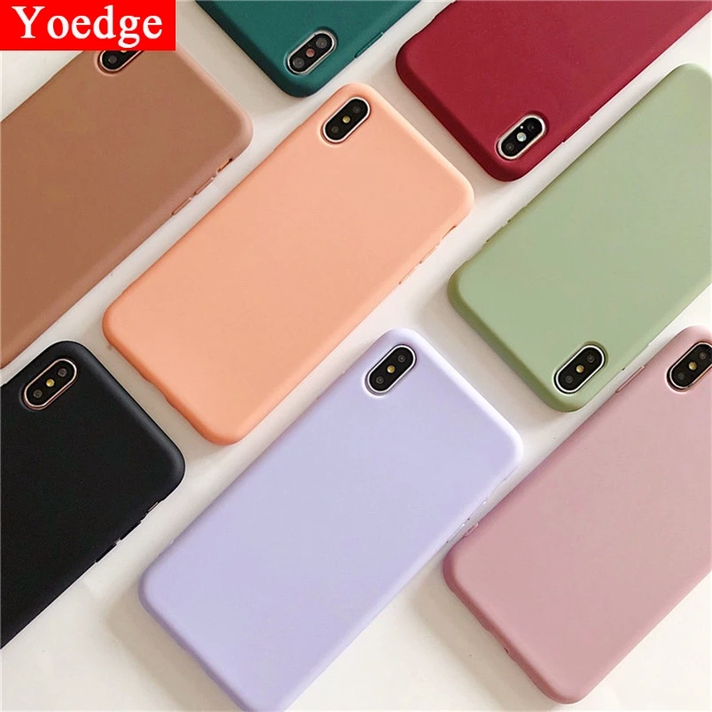 Candy Color TPU Case For Samsung Galaxy S10 S8 S9 S20 Plus S10E A50 A70 A51 A71 A5 2017 J6 A6 Plus A7 2018 Note 8 9 10 20 Funda