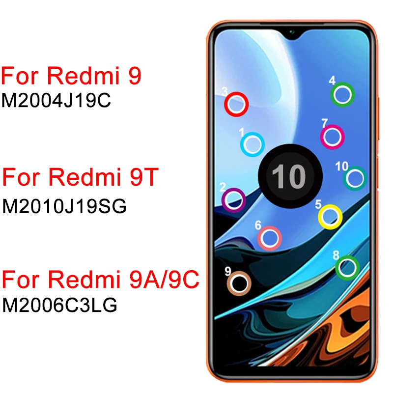 Original Redmi 9 Display For Xiaomi Redmi 9T 9A 9C LCD Display With Frame 6.53