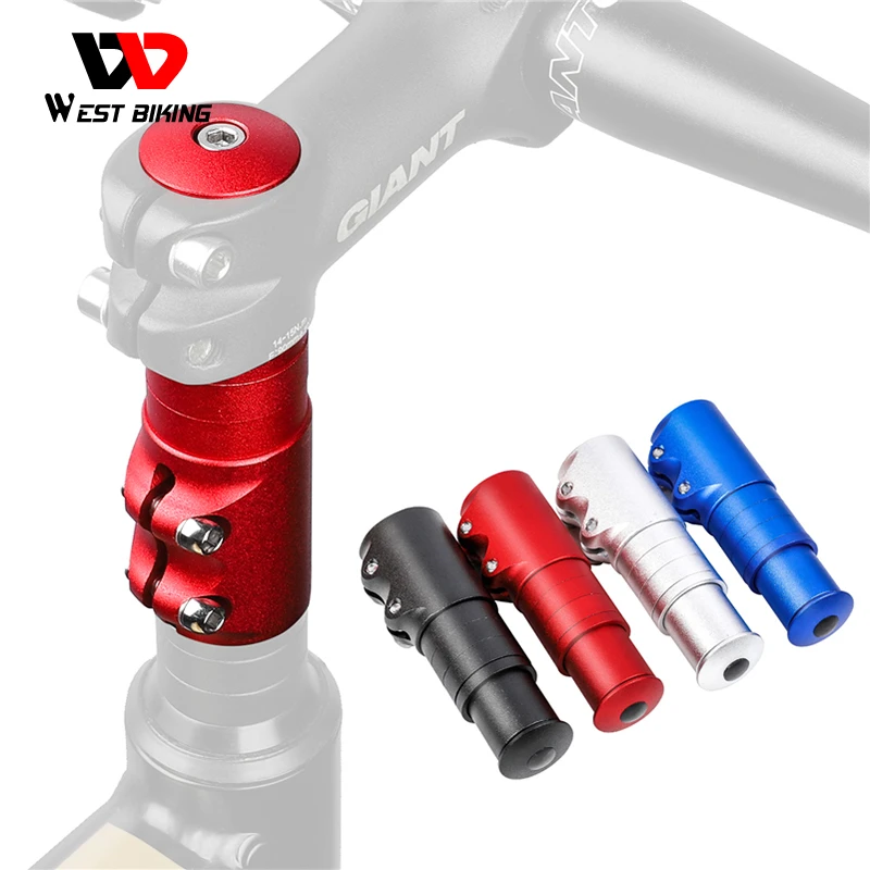 WEST BIKING Bicycle Stem Increased Control Tube Aluminum Alloy Extend Cycling Bike Handlebar Heighten Front Fork Bike Accessorie