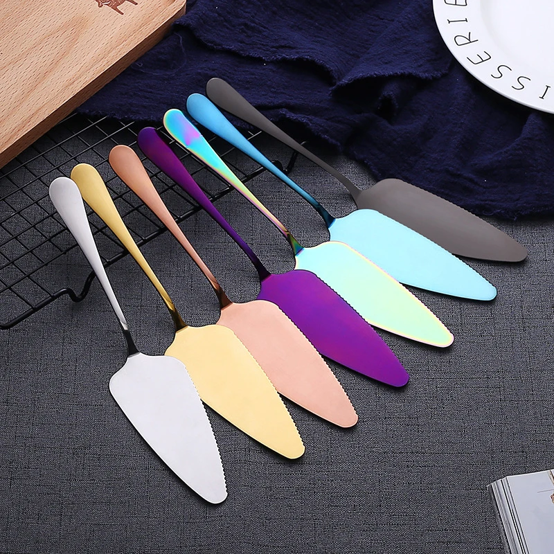 304 Stainless Steel Serrated Edge Cake Server Blade Cutter Pie Pizza Shovel Cake Spatula Cheese Shovel Cake Knife Baking Tool