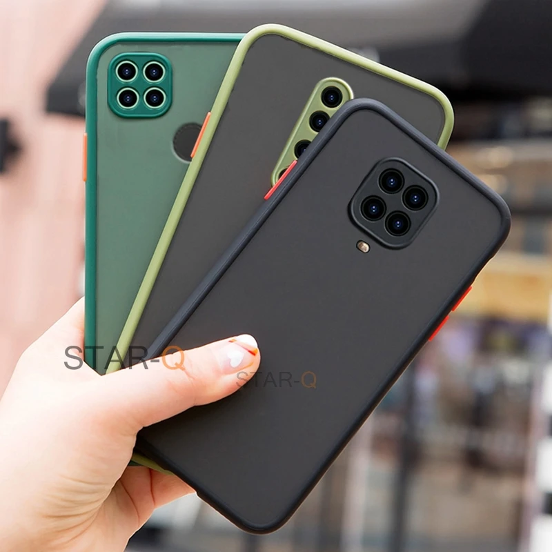 Skin Feel Matte Silicone Hard Phone Case For Xiaomi Redmi Note 9 8 Pro 9s 7 9a 9c Nfc 9AT K20 9T Shockproof Bumper Back Cover