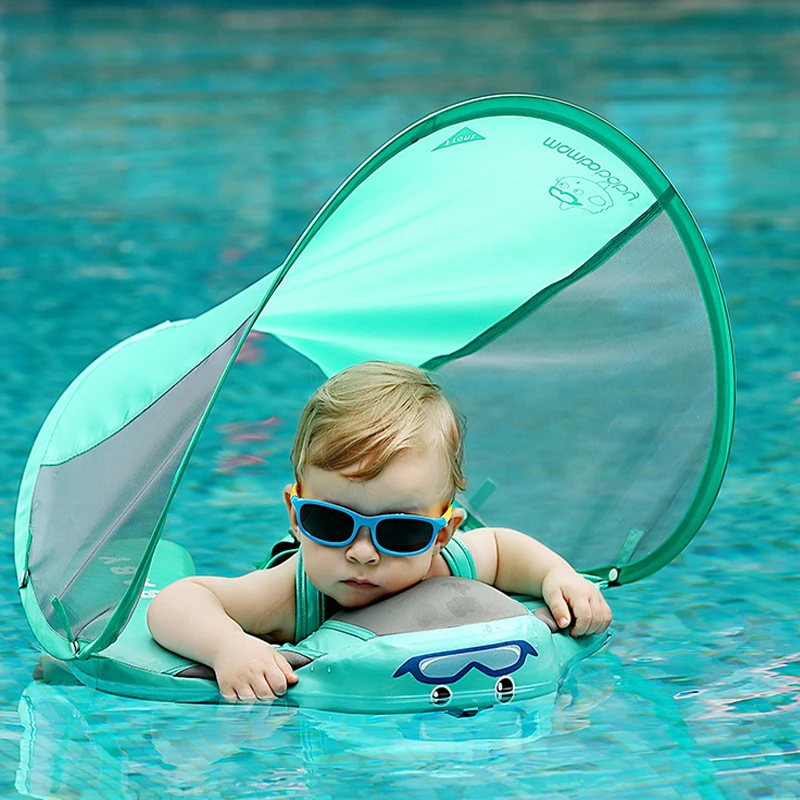 Dropship Mambobaby Non-Inflatable Swim Float Solid Infant Trainer Swimming Training Toys with Adjustable Safety Strap