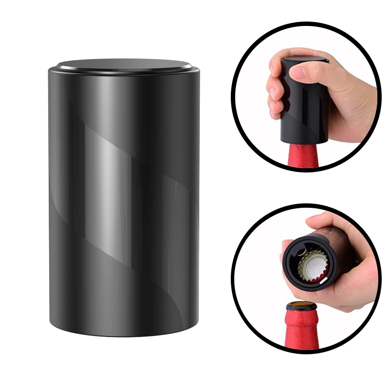 Automatic Magnetic Beer Bottle Opener Push Down Wine Opener Portable Bar tools Kitchen Gadgets Party Gift