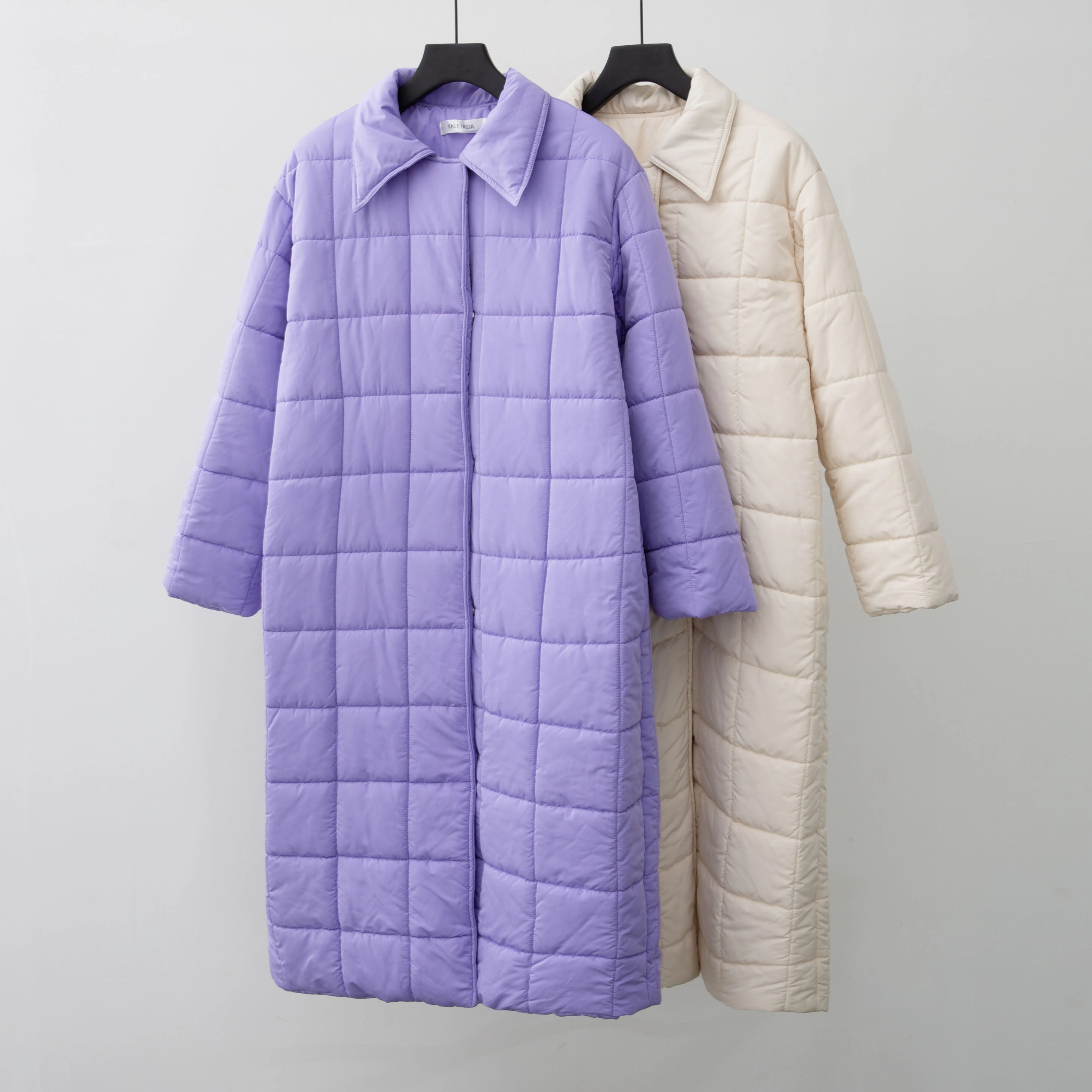 2021 Autumn Winter Fashion Women Plus size Puffer Coat oversized Maxi Robe Long parka Casual outerwear Insulation coat