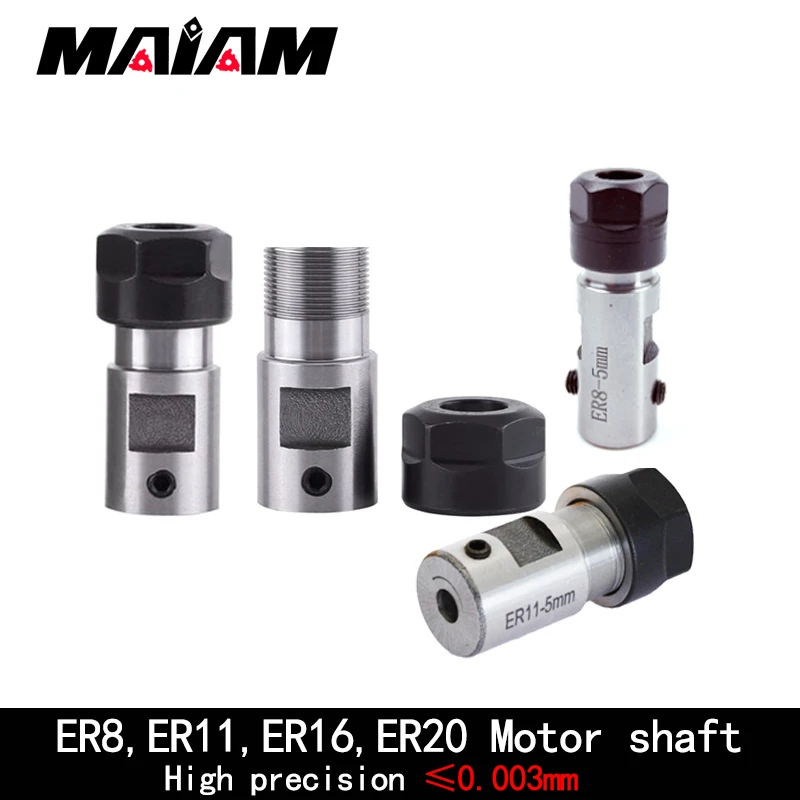 ER8 ER11 ER16 ER20 C10 C16 C20 C25 tool holder motor shaft post spindle 6mm 8mm 5mm 10mm for ER tool holder Engraving machine