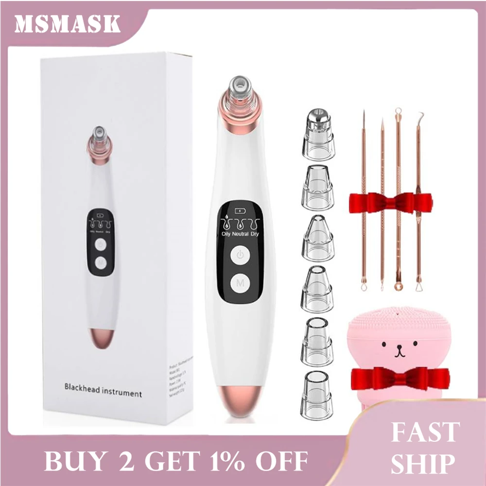 Electric Blackhead Remover Needles Acne Black Spot Extractor Vacuum Suction Electric Acne Cleaner Black Spots Pore Cleaner