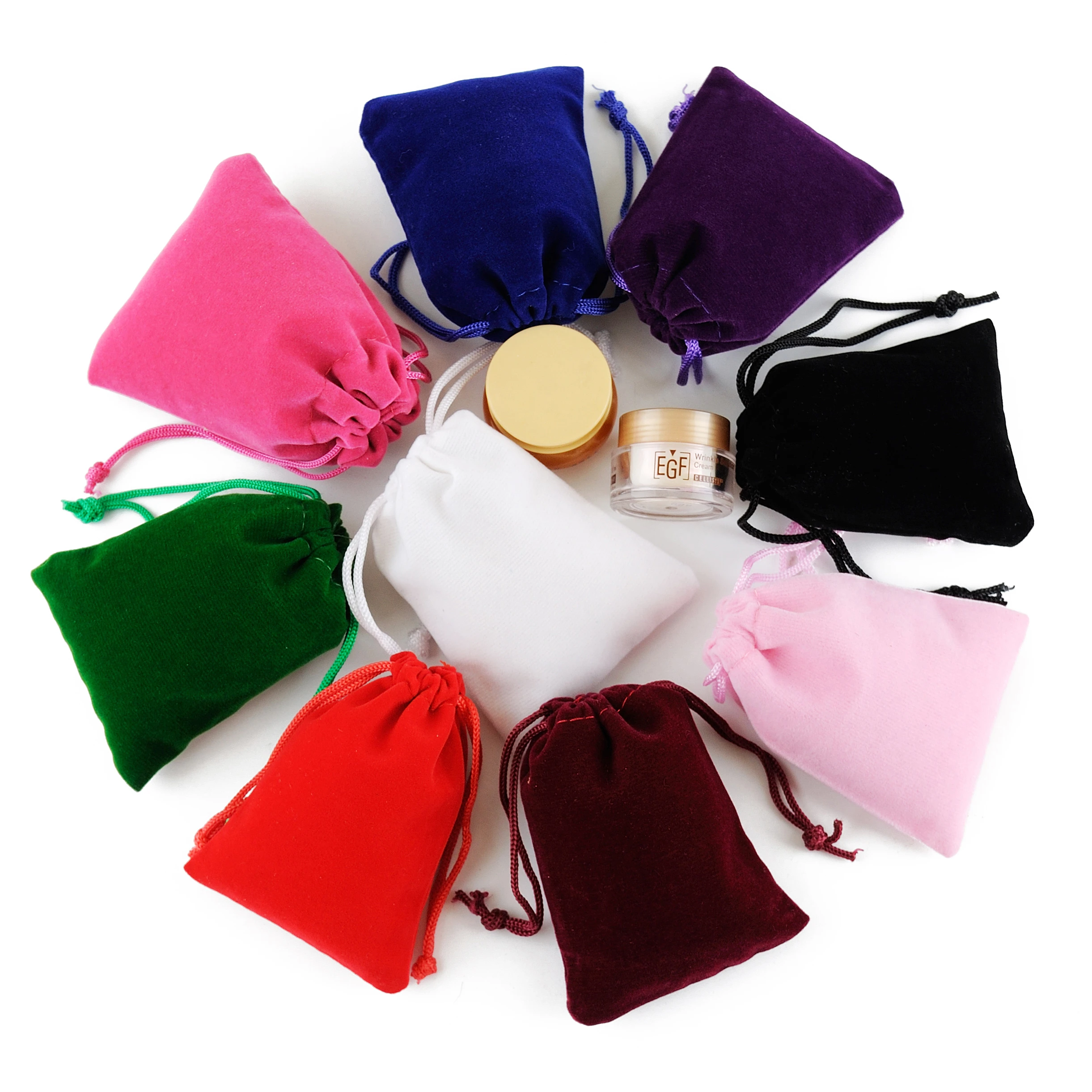 Velvet Bag 10Pcs/Lot Drawstrings Pouches Big size Jewelry Gift Display Packing Bags Flannel Sachet Fabric Bolsa Can Customized