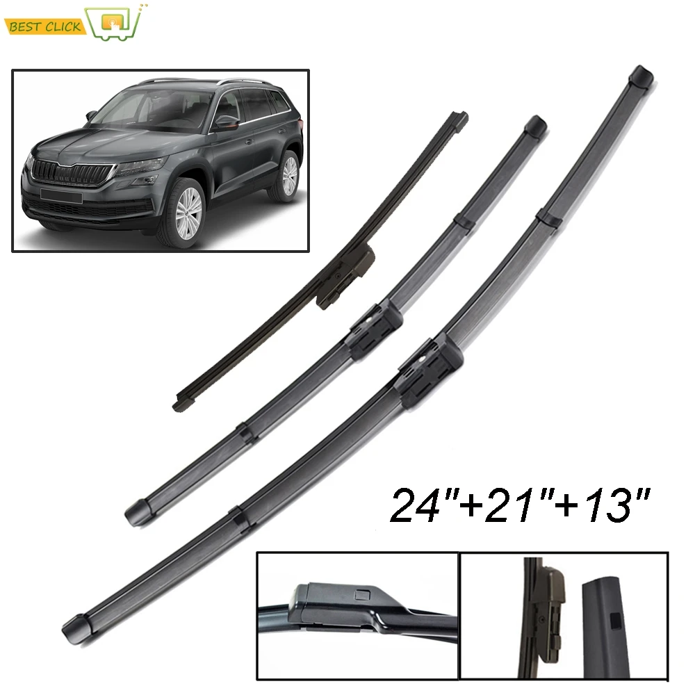 Misima Windshield Windscreen Wiper Blades For Skoda Kodiaq 2016 - 2020 Front Rear Window 2017 2018 2019