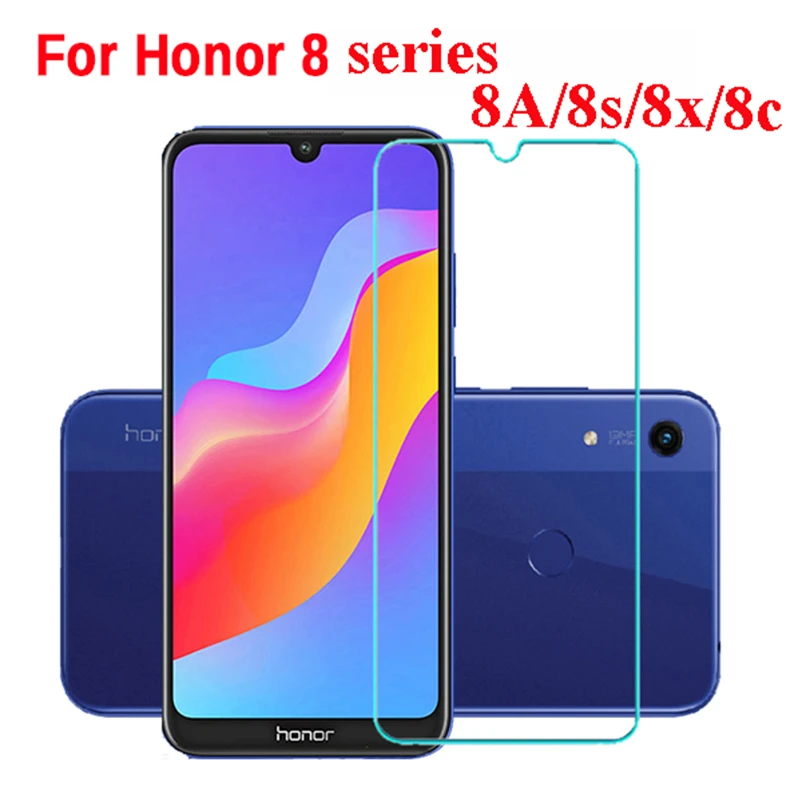 Original Glass For huawei honor 8s 8apro 8c 8x 8 10i 30i Screen Protector Protective Glass on honor 8s 2020 8a Prime Safety film